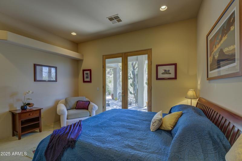 Bedroom 3 with patio entry