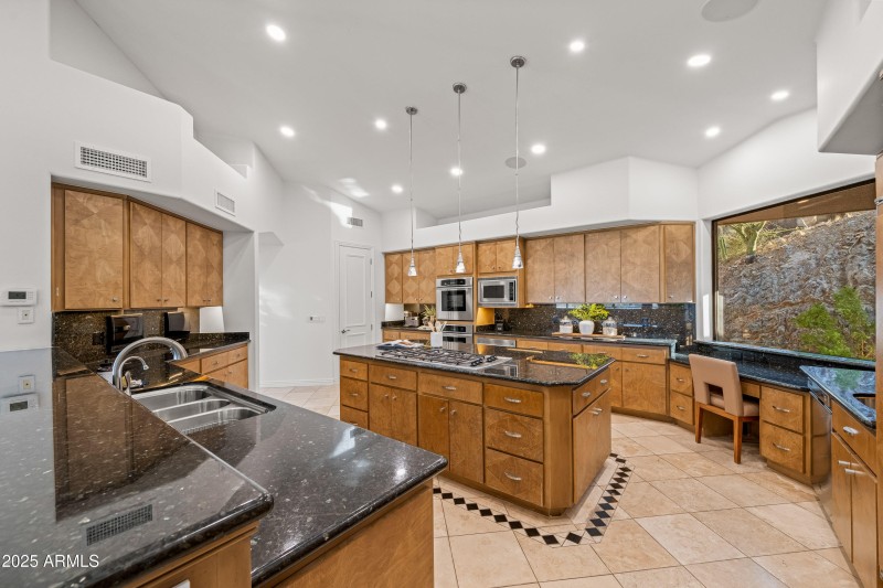 Kitchen with Naturescape View