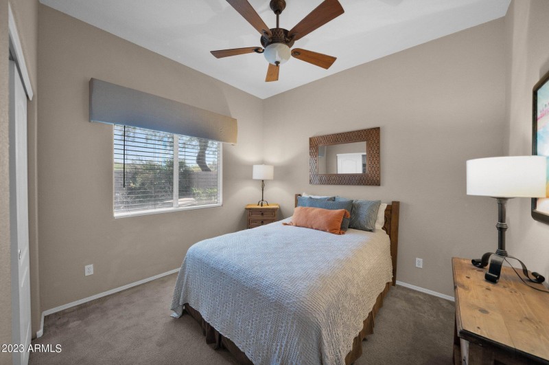 2nd Bedroom with views to yard