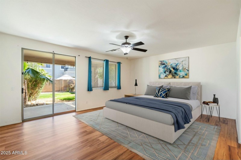 Staged Downstairs Master Suite