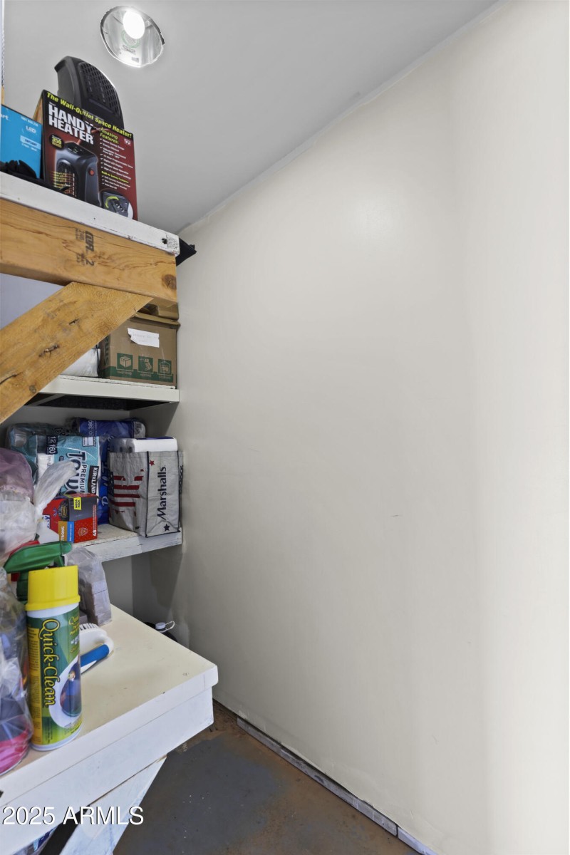 Garage storage room