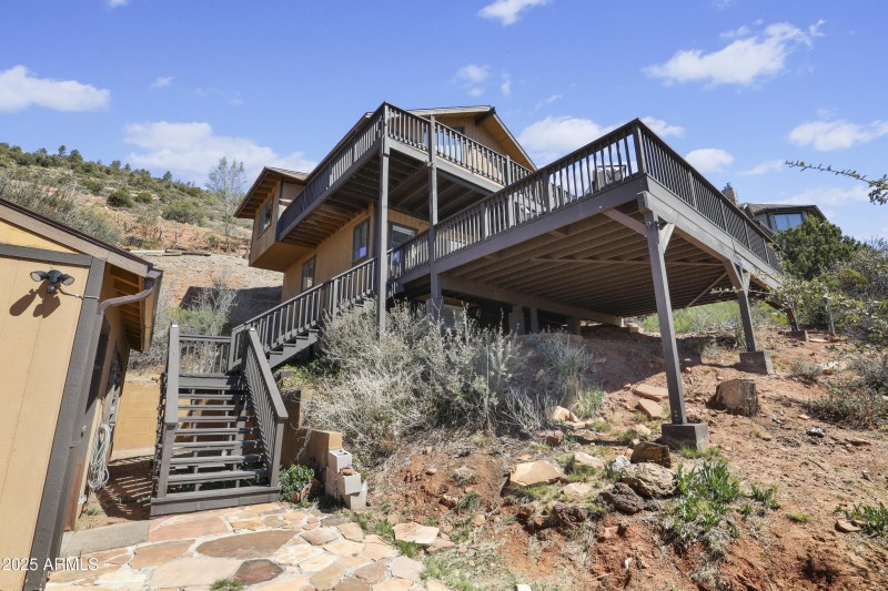 Rear of property