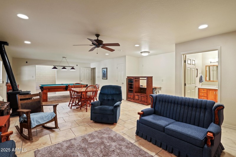 Living area basement