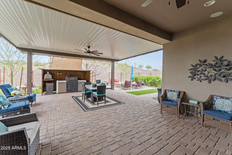 Extended covered patio