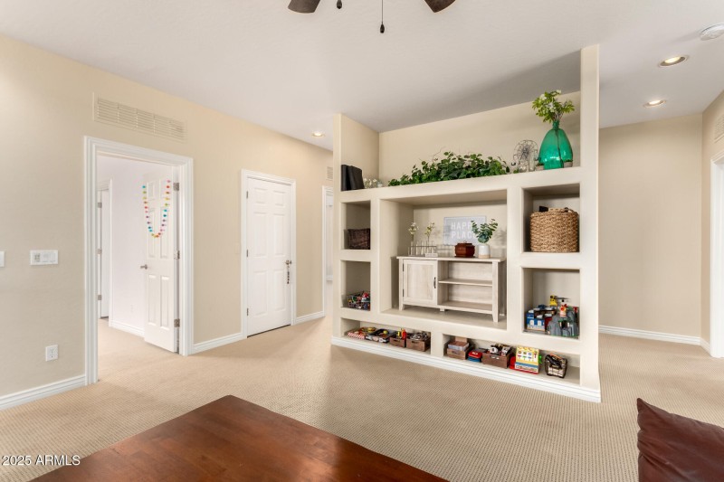 Upstairs Loft Built-In