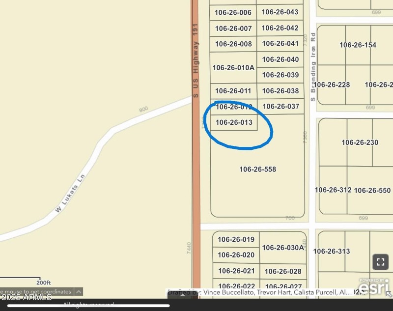 Lot map 3 with markup