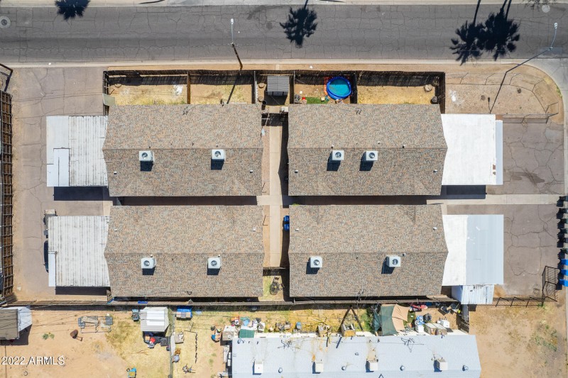 Drone View Top Down Facing East
