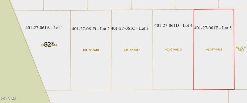 401-27-061 ABCDE map 3 showing lot numbe