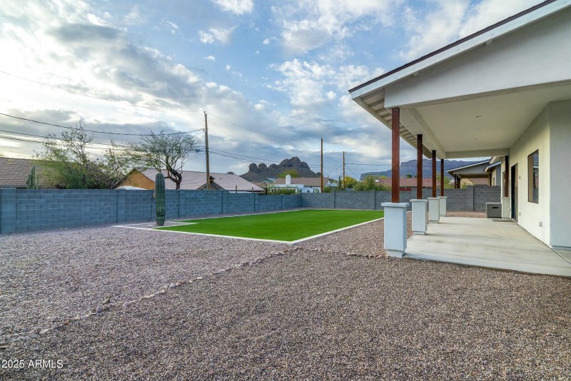 Huge backyard