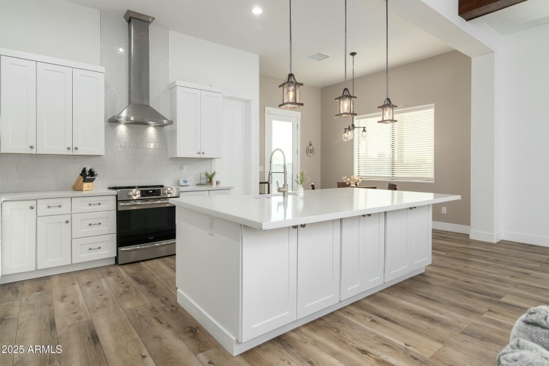 Kitchen island with room for barstools