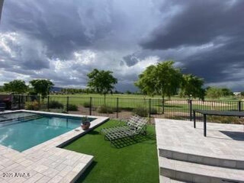Storm at Augsburger residence on Hole 10