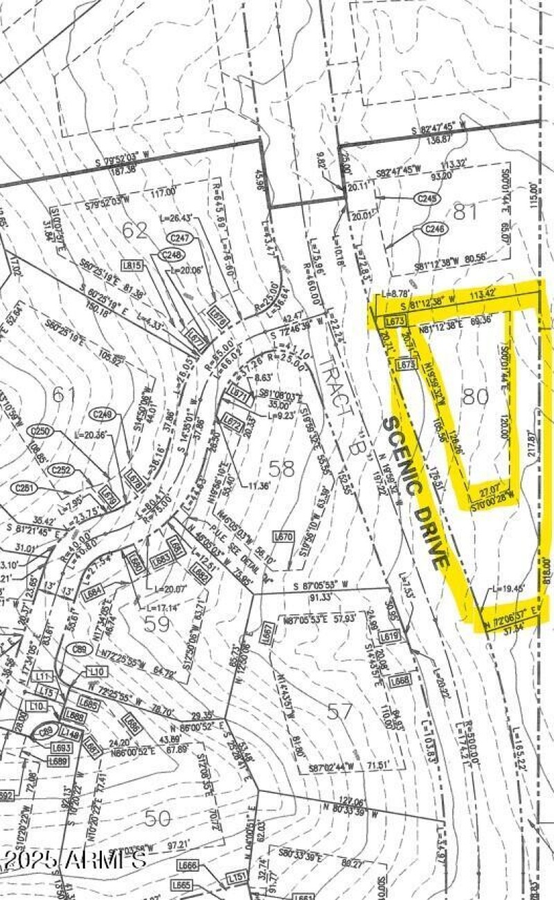 Lot 80 topo highlighted