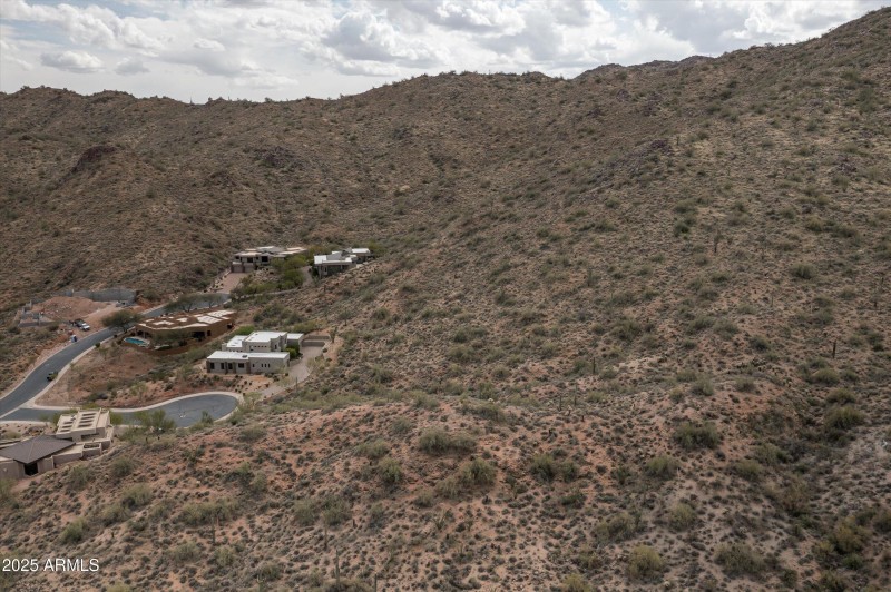 Aerial from back to front