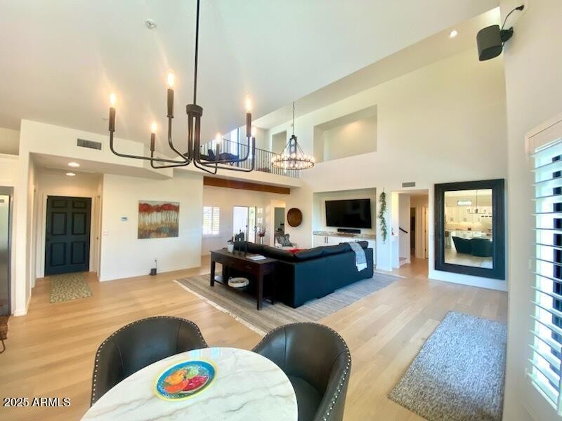 Dining area to living