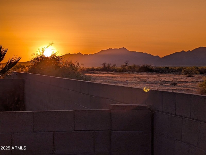 Sunset from backyard