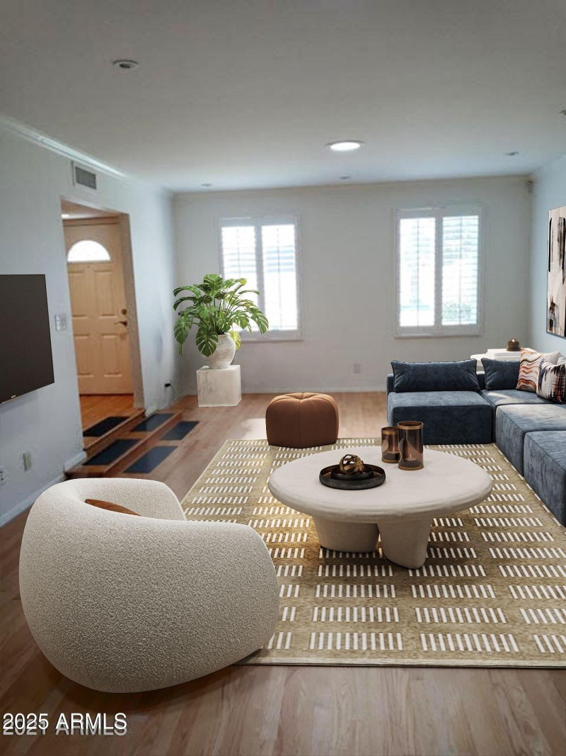 LIVING ROOM WITH FURNITURE