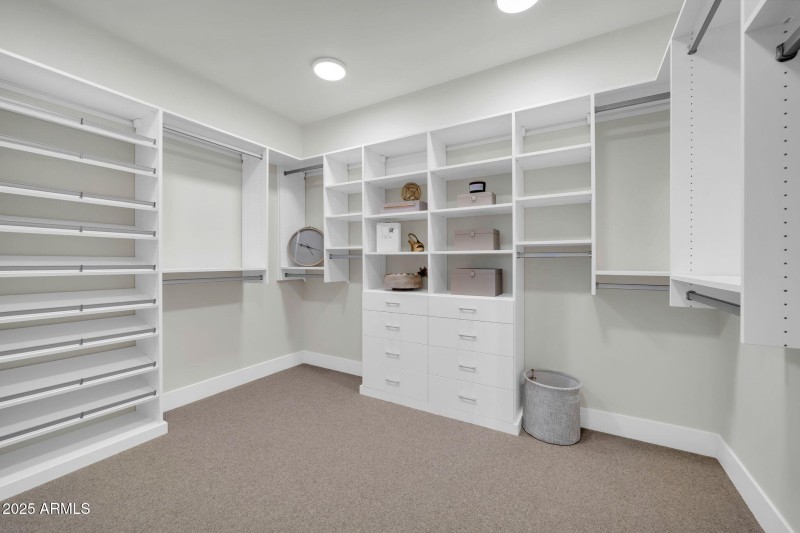 Primary walk-in closet