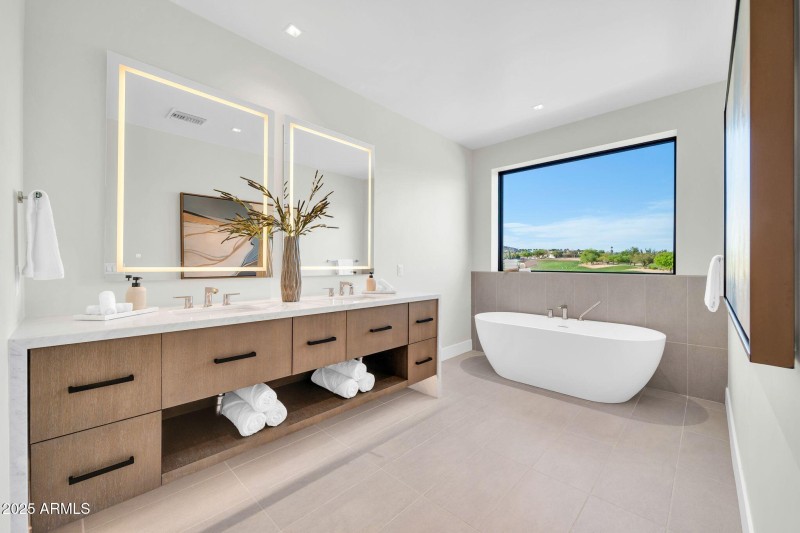 Spa inspired primary bathroom