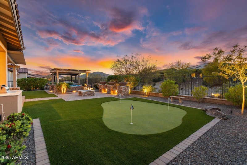Twilight Putting Green