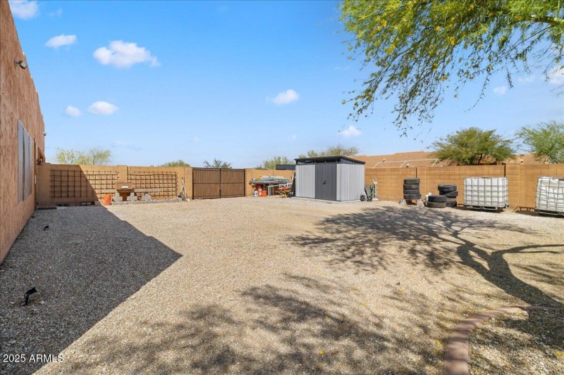 Side yard north