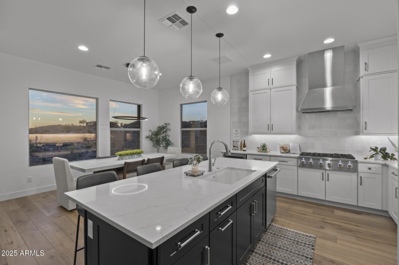 Kitchen and Dining View
