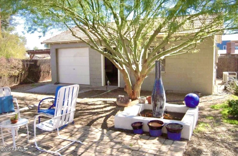 Backyard patio