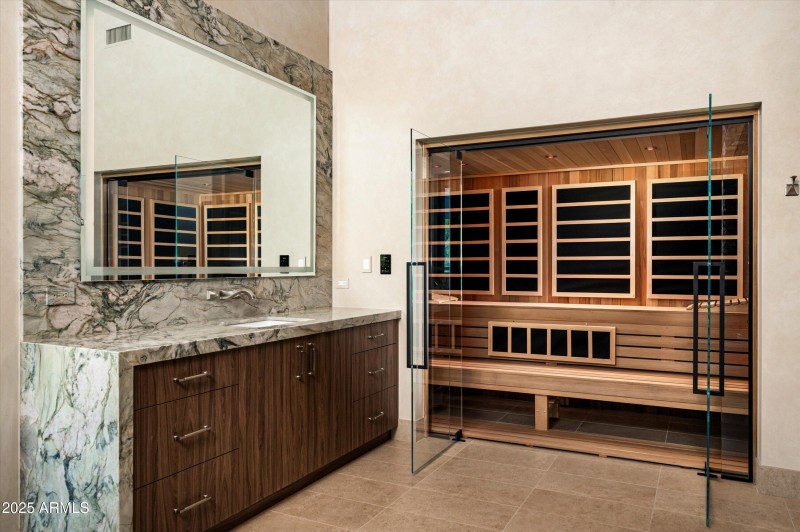 Sauna in Primary Bathroom