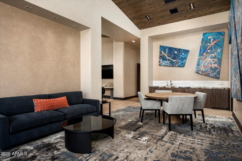 "In house Casita sitting/dining area