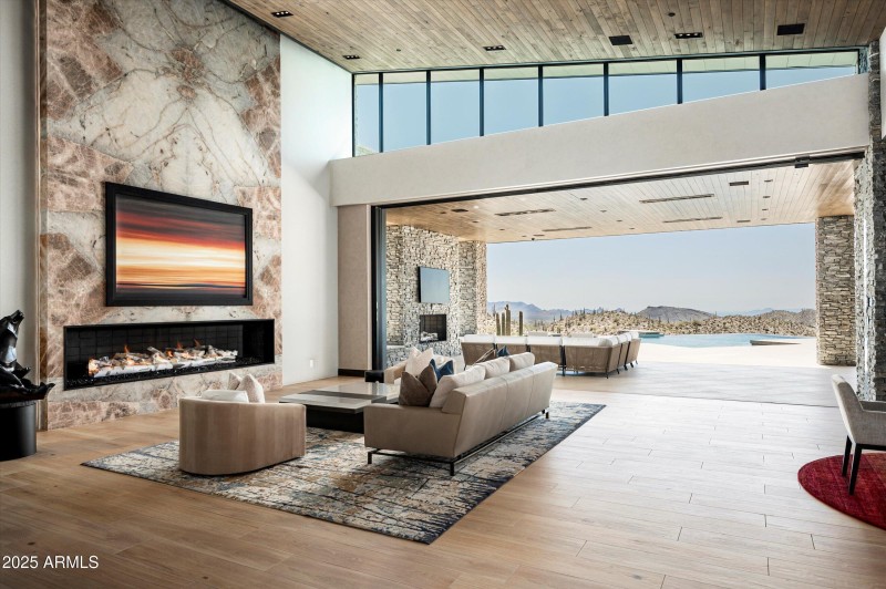 Pocket doors in Great Room