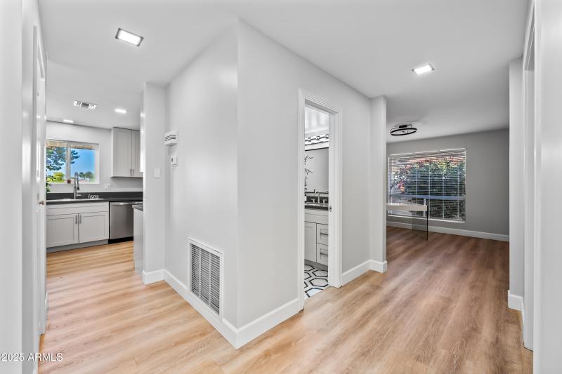 entrance to den/office