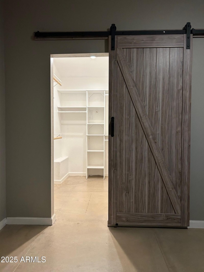 Closet opened
