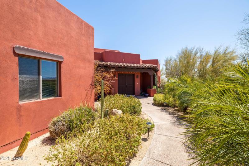 Lush Front Courtyard