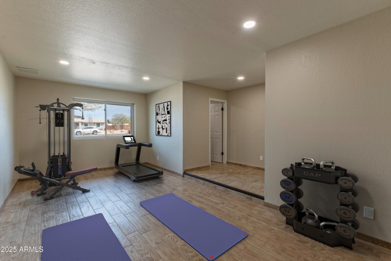 Gym or office w half bath