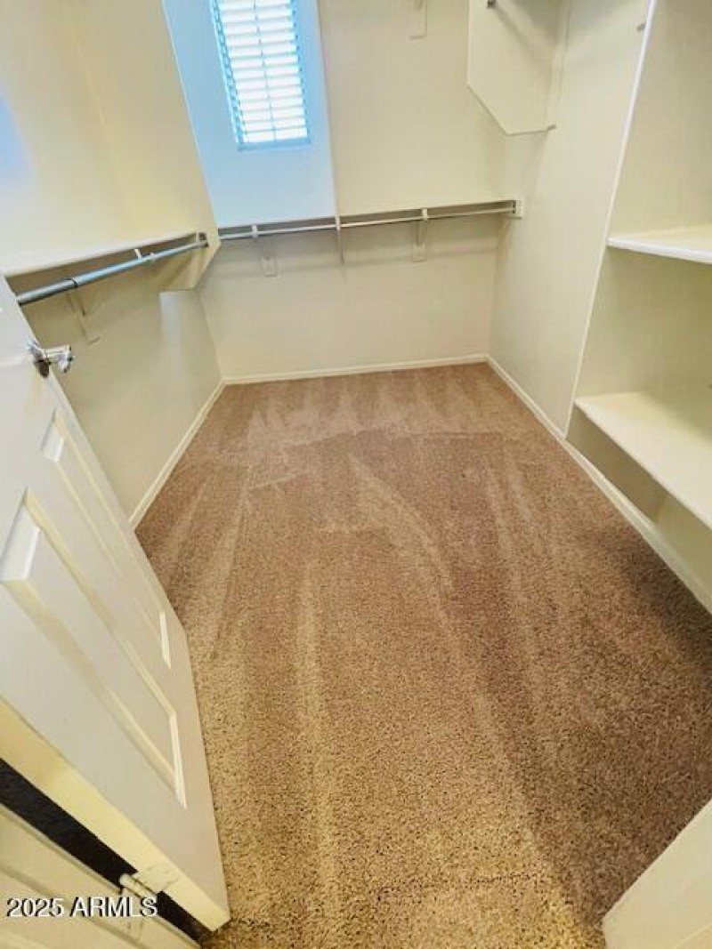 Master walk-in closet