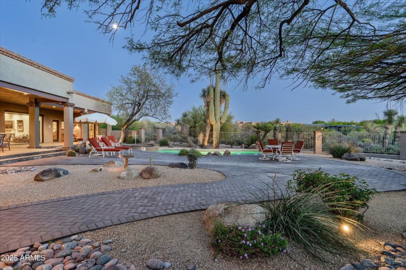 Large outdoor patio