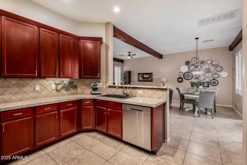 Kitchen to dining