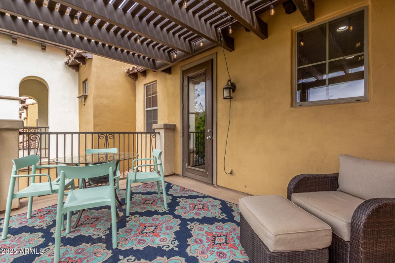 Upstairs balcony