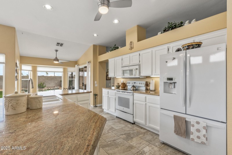 Kitchen toward breakfast nook
