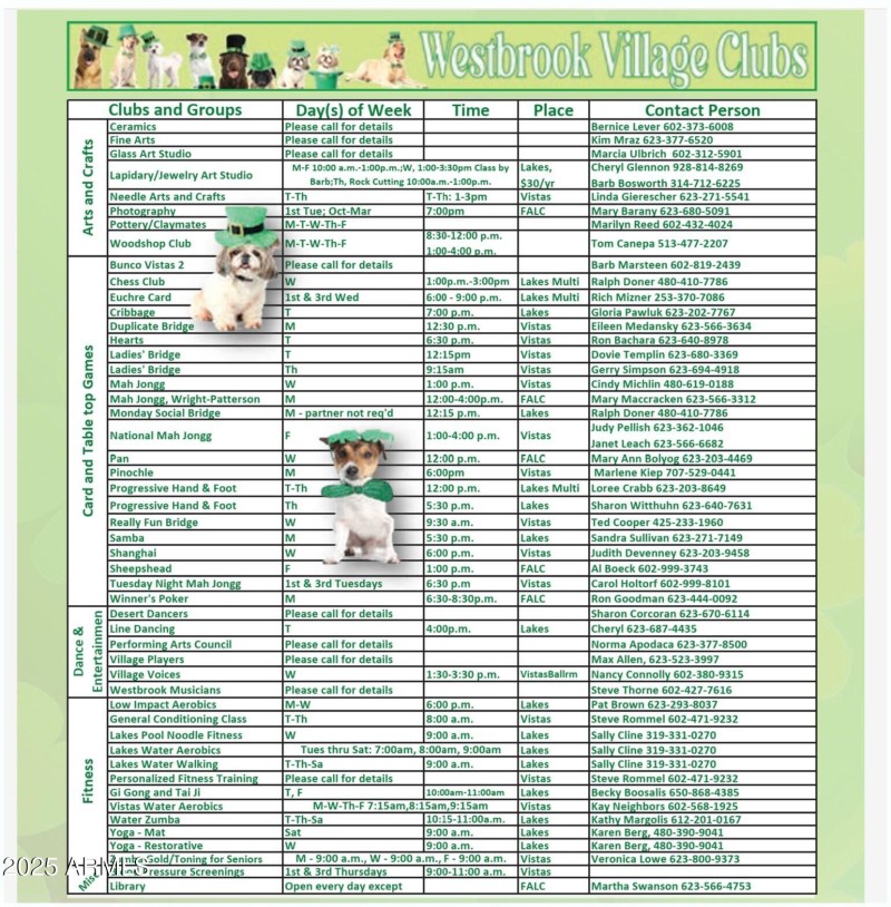 2025 WBV Clubs