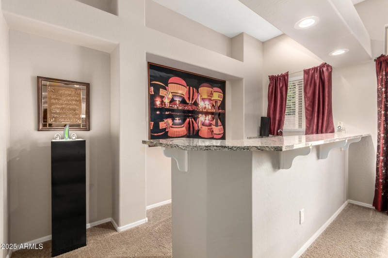 Fam room Bar area