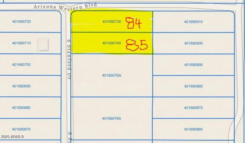 Lots 84 and 85