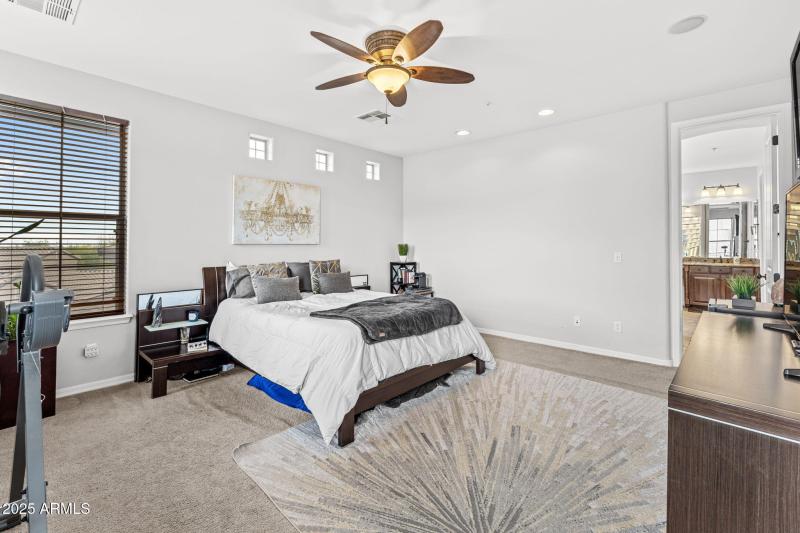 Huge sleeping area with soaring ceilings