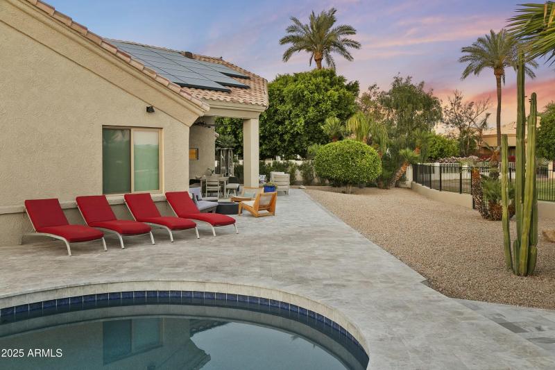 Poolside Sunset Views