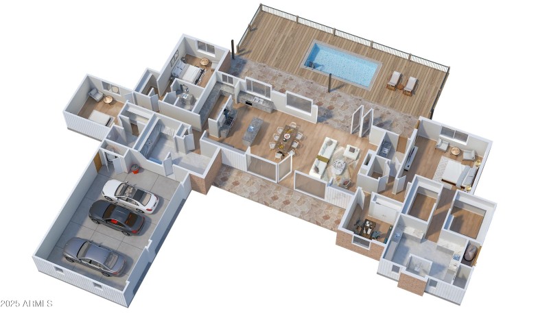 3D Man house Floor plan
