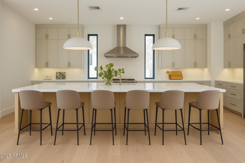 Spacious Kitchen Island with Seating