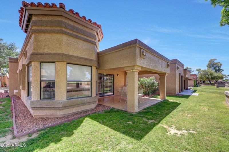 Back of property