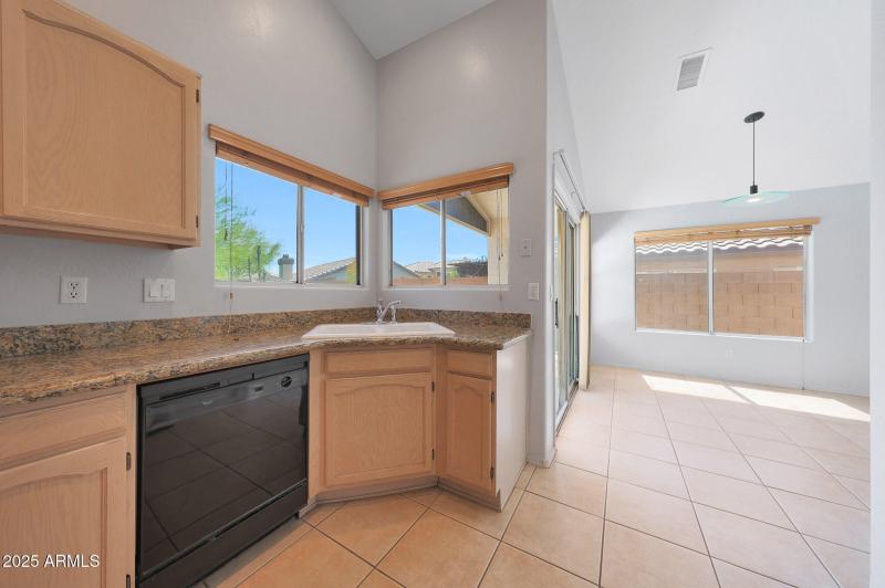 Overlooks backyard