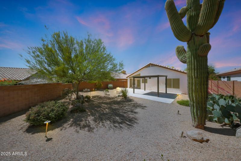New and mature landscaping
