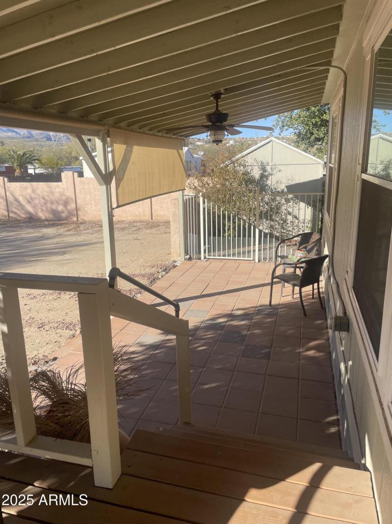 Coverd Paito with Fan