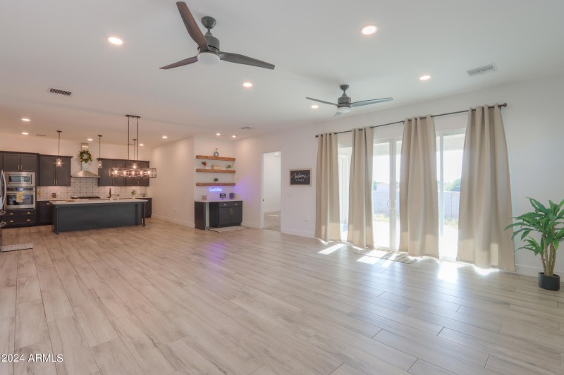 Open Concept Living and Kitchen